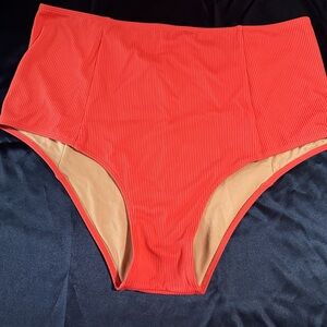 High-Waisted Bottoms | Deep Coral
